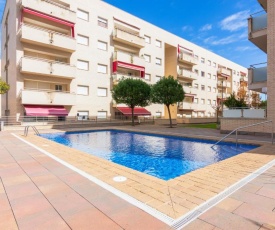 Apartment with 2 bedrooms in Lloret de Mar with wonderful city view shared pool furnished terrace 500 m from the beach