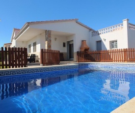 Villa Blanca with air conditioning & gated private swimming pool ideal for families